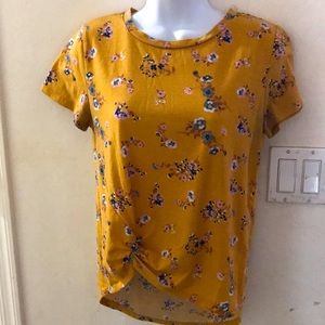 Yellow Floral Top